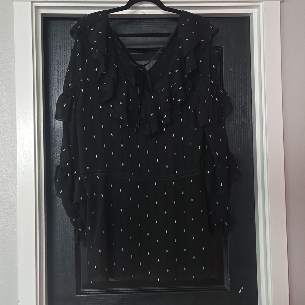Revolve Tularosa Jeannie Mini Dress In Black And Silver Size Medium - Picture 5 of 13